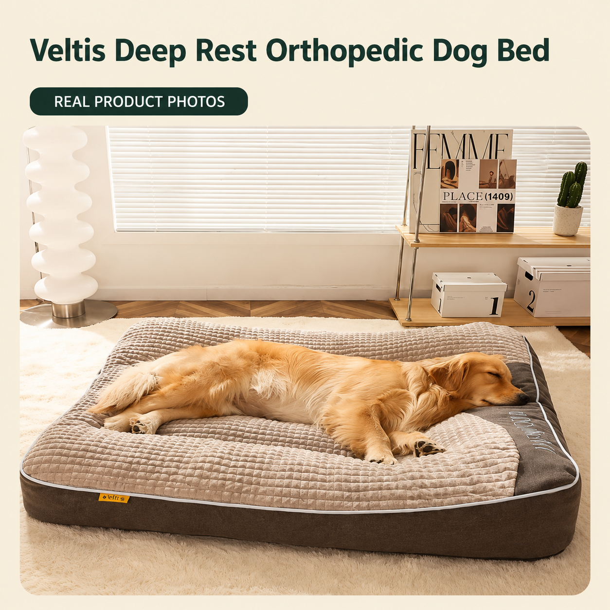 VELTIS™ Deep Rest Orthopedic Dog Bed